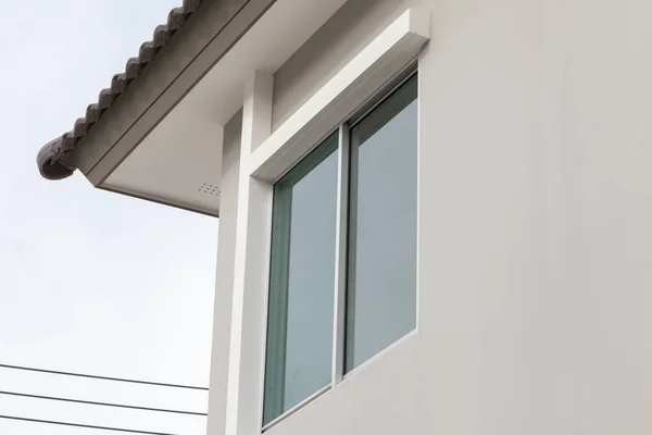 Glas raam van het huis in Thailand — Stockfoto