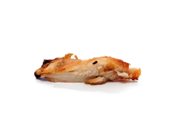 Petto di pollo arrosto isolato su sfondo bianco — Foto Stock