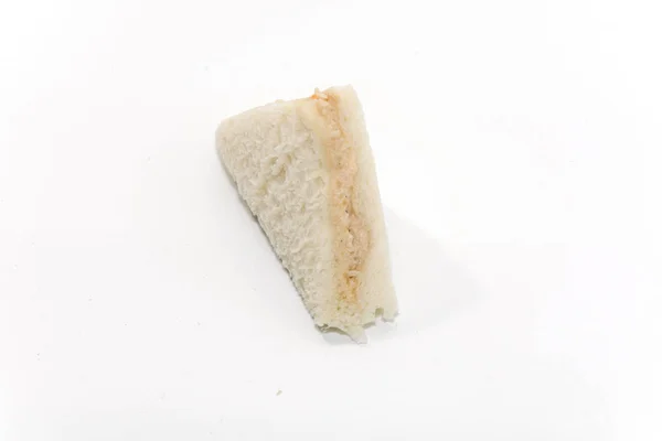 Närbild av mini smörgås isolerad på vit bakgrund — Stockfoto
