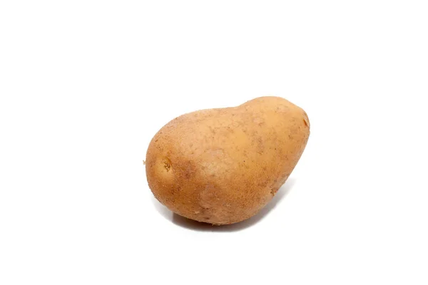 Κοντινό πλάνο της πατάτας που απομονώνονται σε λευκό φόντο — Φωτογραφία Αρχείου