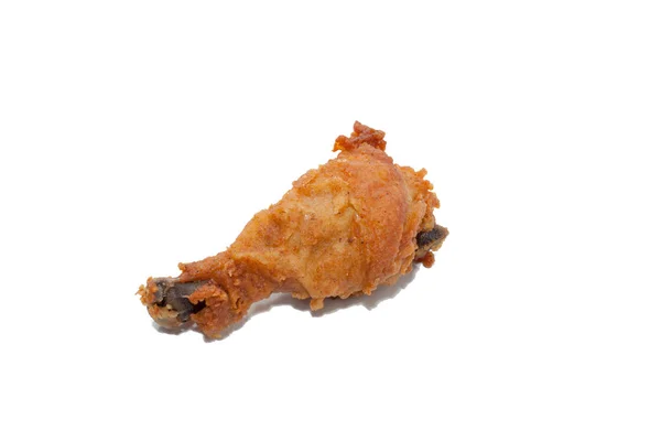 Primer plano de pollo frito aislado sobre fondo blanco —  Fotos de Stock