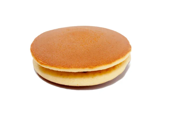 Close up of Dorayaki (Japanese Red Bean Pancakes) on white background — 스톡 사진