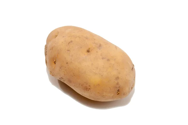 Zbliżenie ziemniak na białym tle — Zdjęcie stockowe