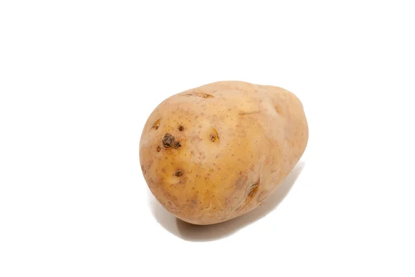 Close Up de batata isolada no fundo branco — Fotografia de Stock