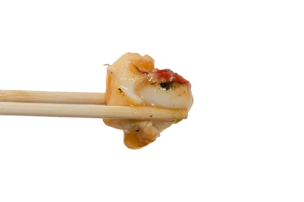 Κλείσιμο του chopstick με καλαμάρι στη σχάρα — Φωτογραφία Αρχείου