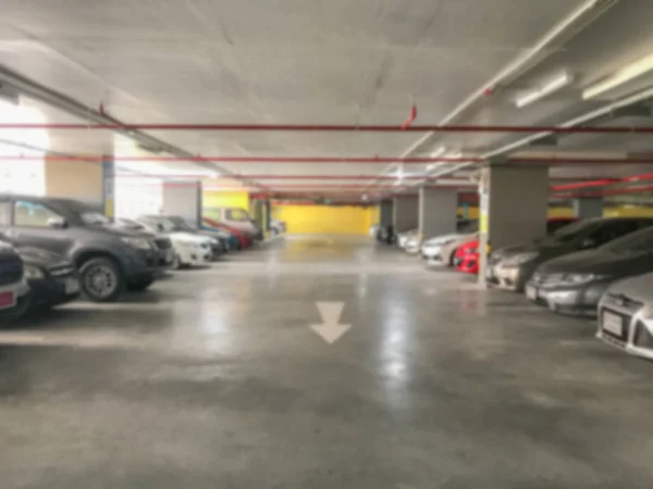 Sfocato di parcheggio interno sfondo — Foto Stock