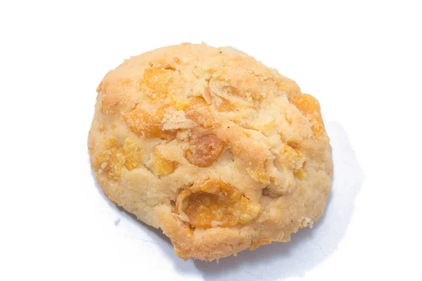 Close up de biscoitos de aveia no fundo — Fotografia de Stock