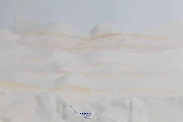 dirt stain of shirt on white background