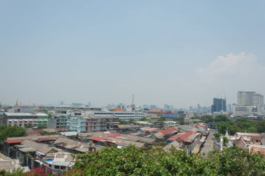 Bangkok şehrinin peyzaj ve sokak inşaatı