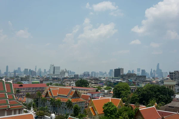 Bangkok şehrinin peyzaj ve sokak inşaatı — Stok fotoğraf