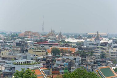 Bangkok şehrinin peyzaj ve sokak inşaatı
