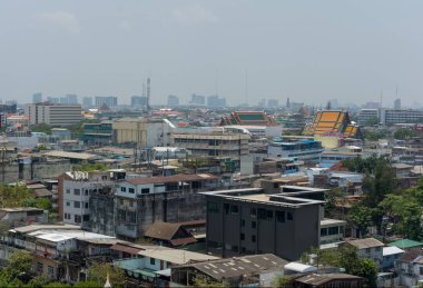 Bangkok şehrinin peyzaj ve sokak inşaatı