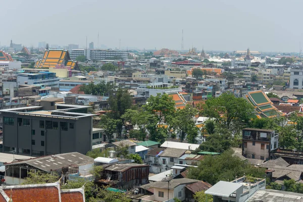 Edificio de paisaje y la calle de Bangkok ciudad —  Fotos de Stock