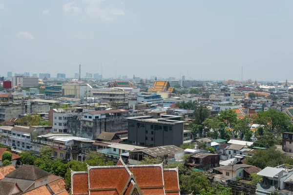 Edifício de paisagem e rua da cidade de bangkok — Fotografia de Stock