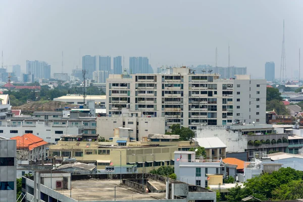 Bangkok şehrinin peyzaj ve sokak inşaatı — Stok fotoğraf