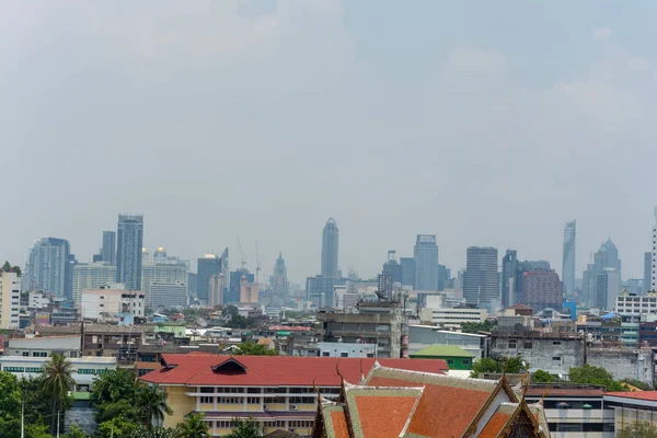 Landscape building and street of bangkok city — Stock Photo, Image
