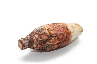 Beyaz arkaplanda taro 'yu kapat