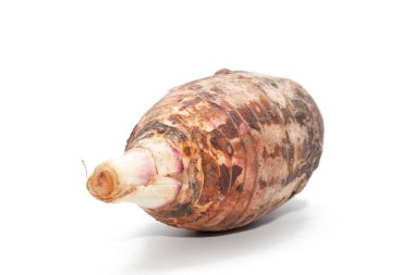 Beyaz arkaplanda taro 'yu kapat