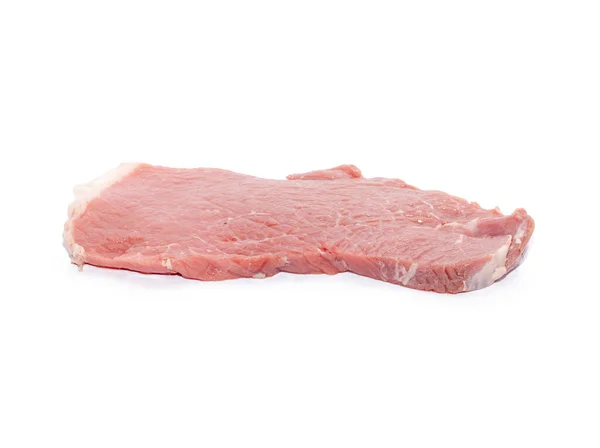 Close up of beef top side on white background — Stock Photo, Image