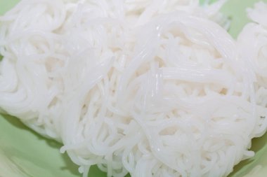 pirinç vermicelli, kanom jeen, kasede Tayland eriştesi.