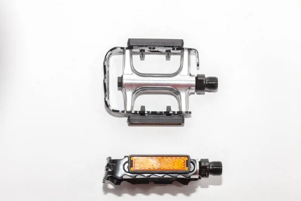 Close up of bicycle pedal on white background — Stock Photo, Image