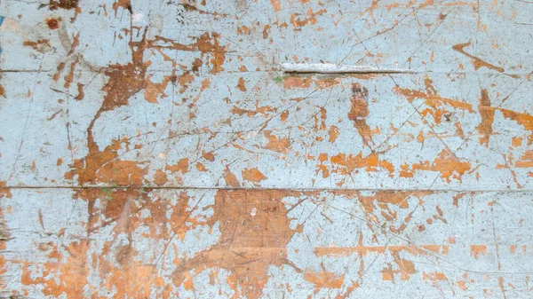 Wooden old grunge skyblue of table at thailand school, old table background texture — Stock Photo, Image