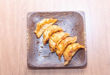 Japon gyoza veya köfte tabaktabaktabaktabak tabaktabak
