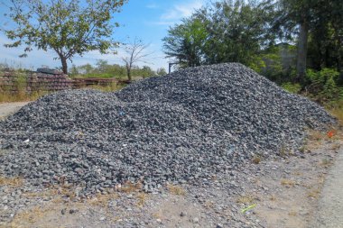 Tayland 'daki inşaat alanı için taş beton yığını