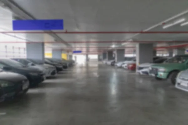 Rozmycie budynku krytego parkingu w Tajlandii — Zdjęcie stockowe