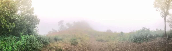 Heavy fog and cloud on top of the mountain Chaing mai, Thailand — 스톡 사진