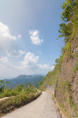 Tayland ve Myanmar sınırı Kanchanaburi, Tayland 'da Mitraphap Yolu Geçidi
