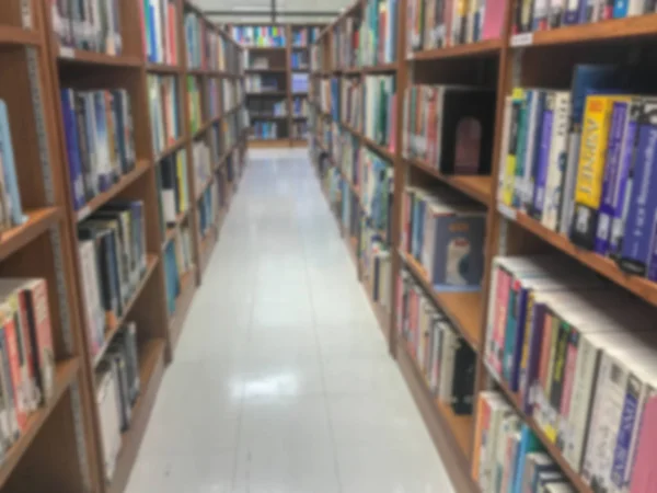 Borrosa de biblioteca en la universidad en Tailandia —  Fotos de Stock