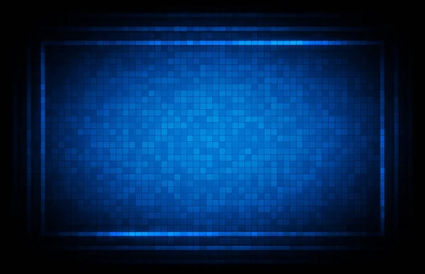 青色HUD UIインターフェース技術の背景にある抽象的な背景 — ストックベクタ