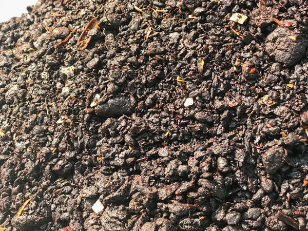 Close-up van restanten Voedselafvalcomposter voor plantaardige meststoffen — Stockfoto