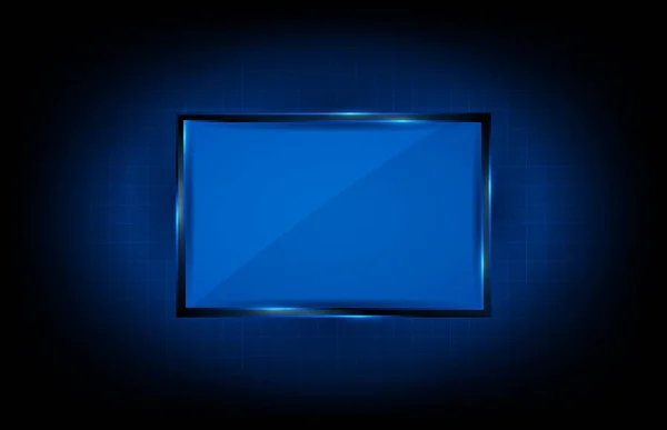 Fundo abstrato de quadro quadrado azul e preto — Vetor de Stock