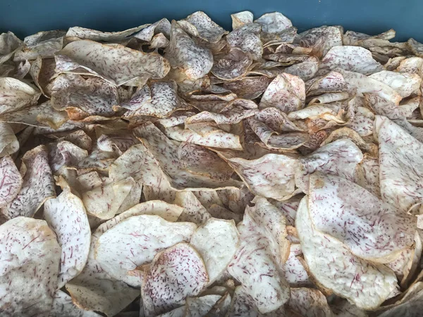 Закрив Купу Deep Fried Taro Місцевому Магазині Фаттхалун Таїланд — стокове фото