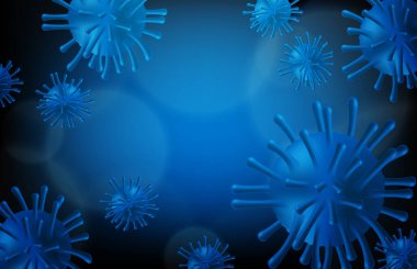 Wuhan Çin 'de Coronavirus 2019-ncov gribinin abstrac arkaplan vektörü