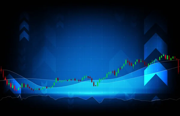 Abstract Background Economy Crisis Data Stock Market Graph — Stock Vector