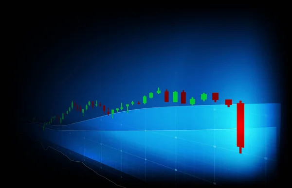 Abstracte Achtergrond Van Economische Crisis Naar Beneden Aandelenmarkt Grafiek — Stockvector