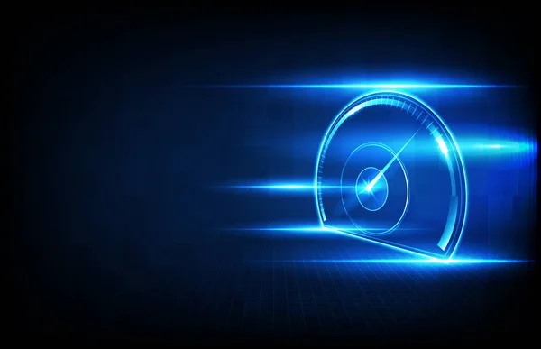 Soyut arkaplan fütüristik teknoloji halogramı araba kullanıcı arayüzü hud ui hız ölçer guage