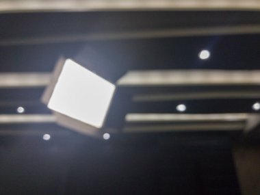 LED ışıklandırmasının soyut bulanık arkaplan duruşu