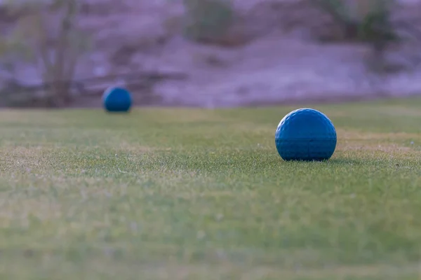 Campos de golfe entre as palmas — Fotografia de Stock