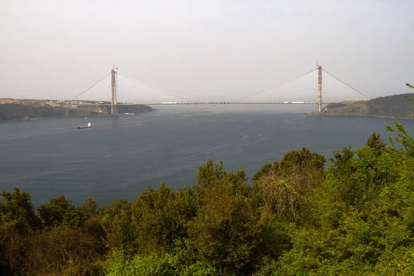 Boğaz ve Anadolu Yakası Istanbul kısmından görünümü — Stok fotoğraf