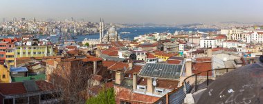 Boğaz ve parçaları Istanbul ve Haliç B Panoraması