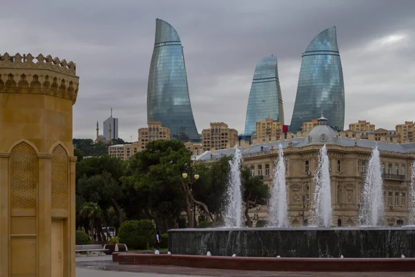 Пейзажи осени Баку, Азербайджан — стоковое фото