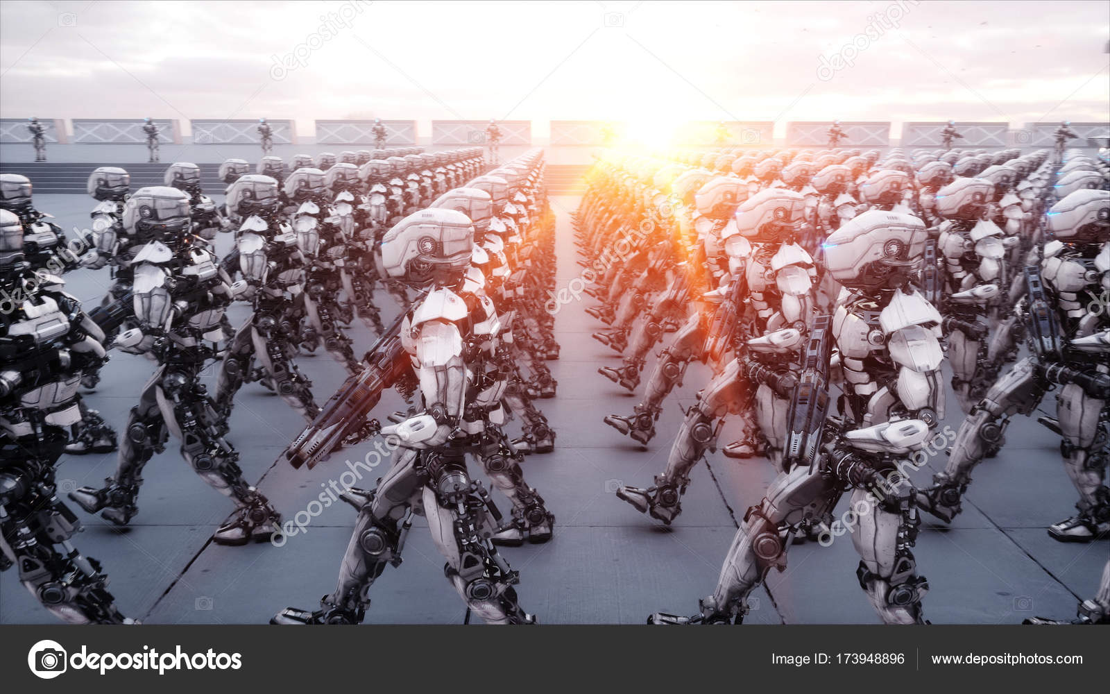 Robot soldier concept art