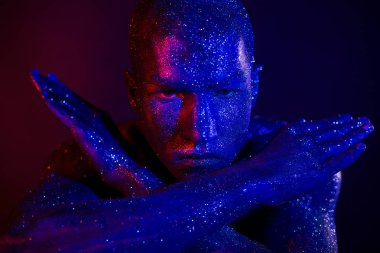 Adam pırıltılar vücut Art Studio