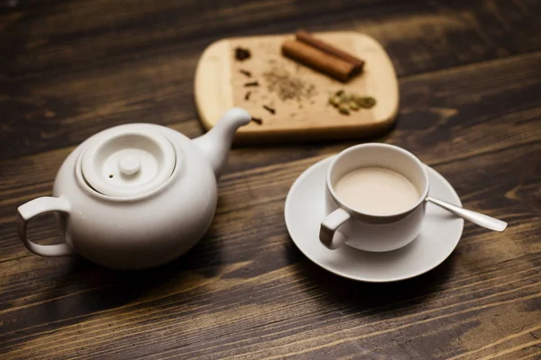 English tea set of tea pot and cup
