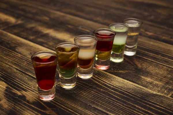 Colpo alcolico cocktai — Foto Stock