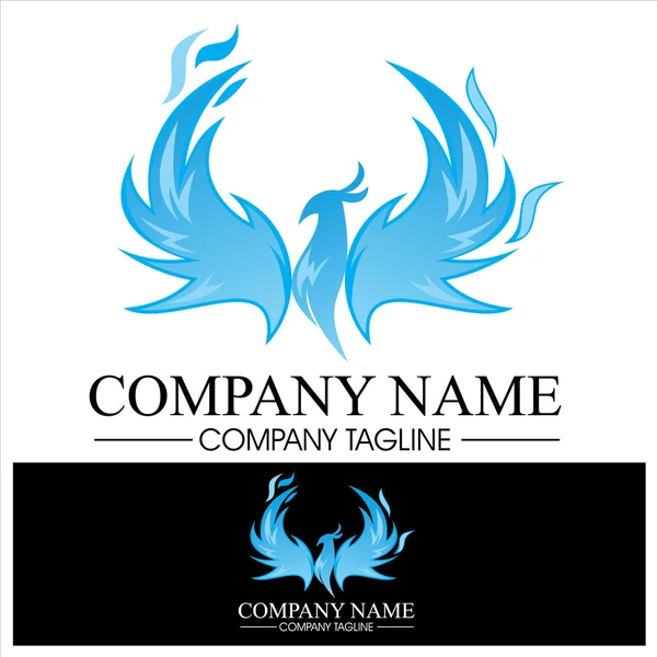 Phoenix alev Logo - mavi sürüm
